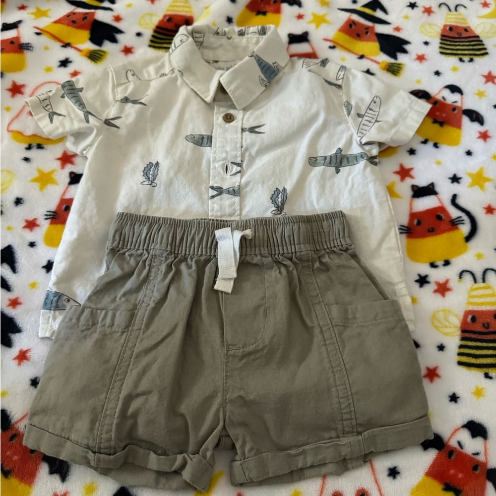 Carter's White and Gray Kids Matching Set